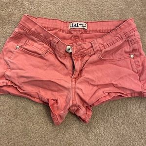 Junior pink shorts